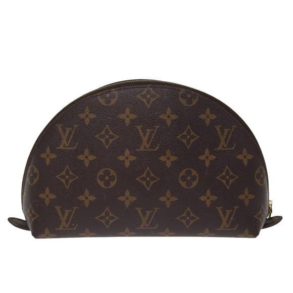 LOUIS VUITTON Monogram Trousse Demi Ronde Cosmetic Pouch M47520 LV Auth 76034 - Picture 13 of 16